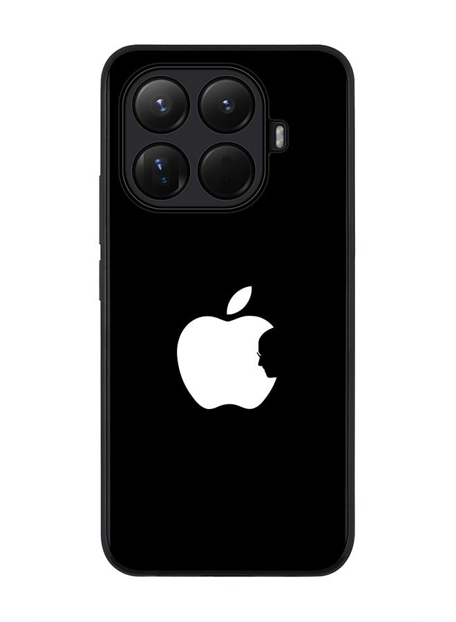Stylizedd For Xiaomi 15T Pro Case,Slim fit Camera Protection, Shockproof Thin Phone cover  - Steve's Apple - Black - Image 1